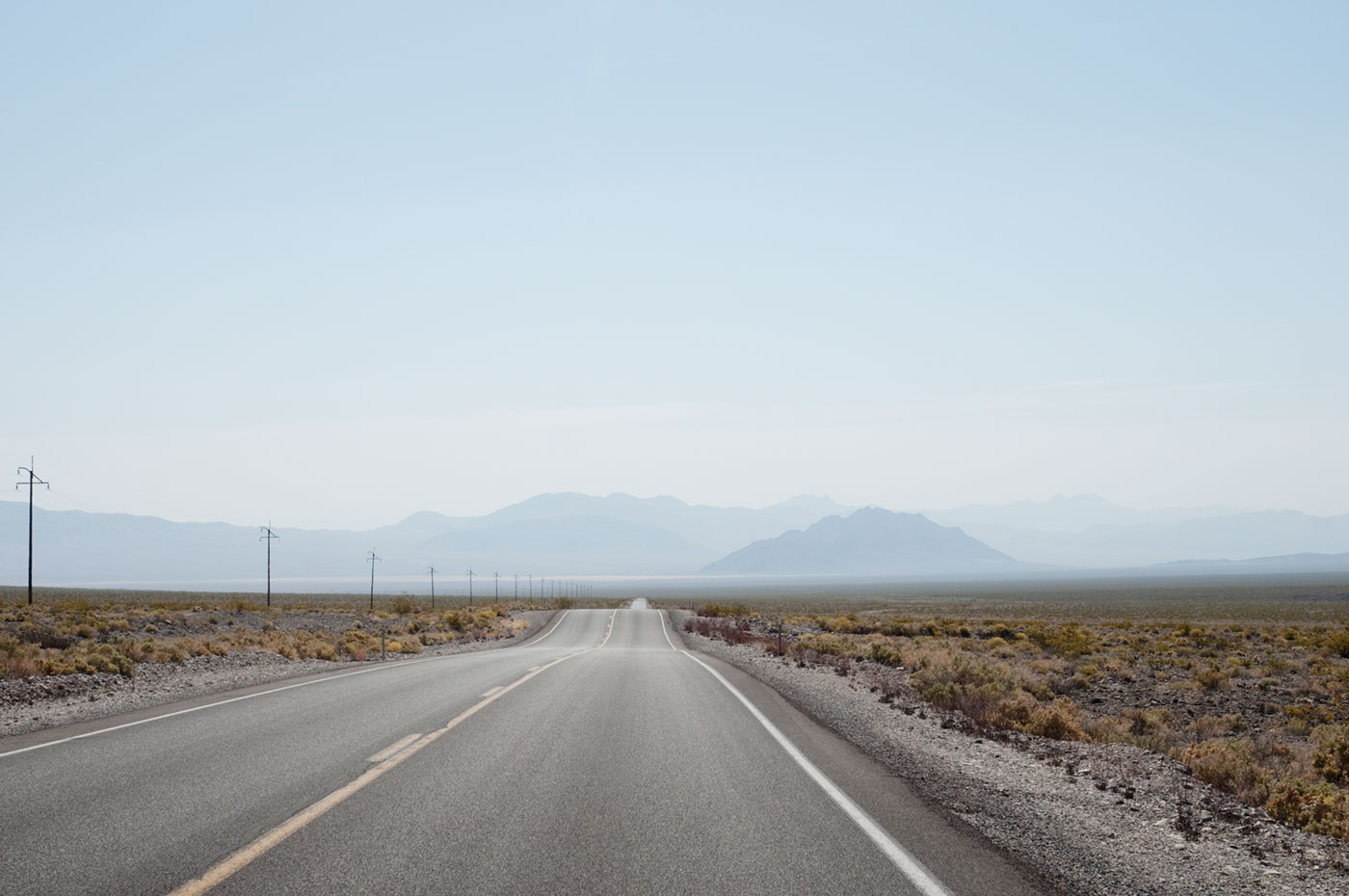 Leaving Death Valley on Nevada Highway 374